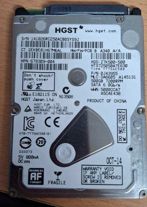 SATA Hard Drives HDD 500 GB 2.5" for Laptops64171749527682120