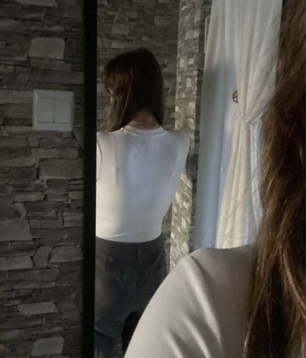 Białe body z domieszką modalu Reserved - jak nowe | Rozmiar M