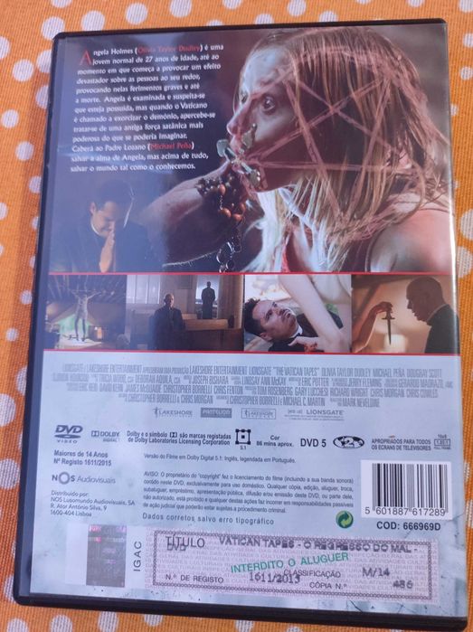 Dvd Filme terror Vatican tapes o regresso do mal