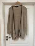 Sweter kardigan bezowy Mango S