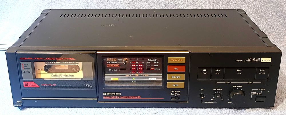 SANSUI D-55CM stereo cassette deck