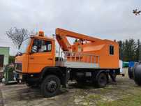 Mercedes-Benz 1114  Podnośnik koszowy montażowy 17m WUMAG W170 do prac pod nap. do 1 kV