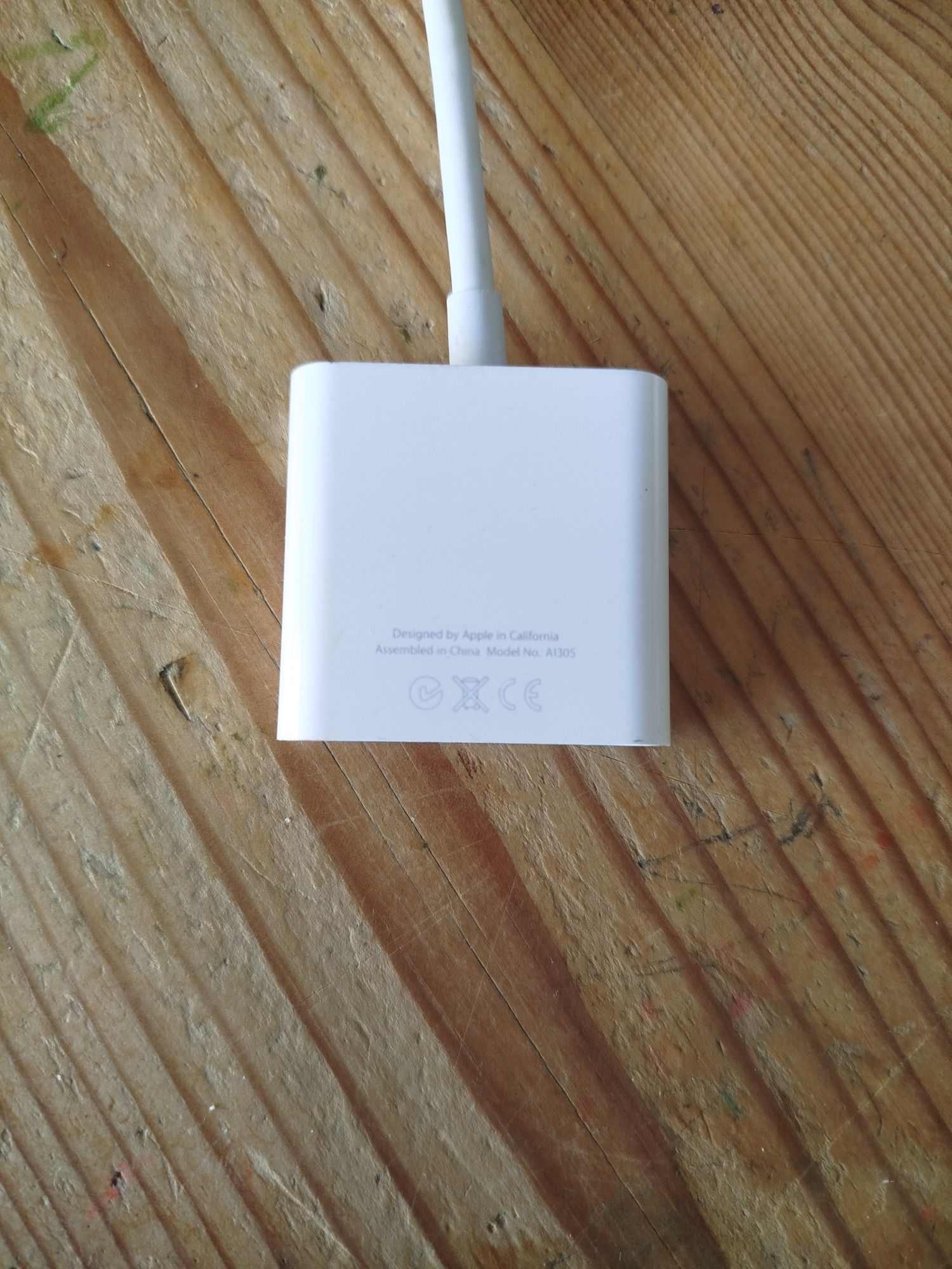 Adapter Mini DisplayPort do DVI Apple A1305