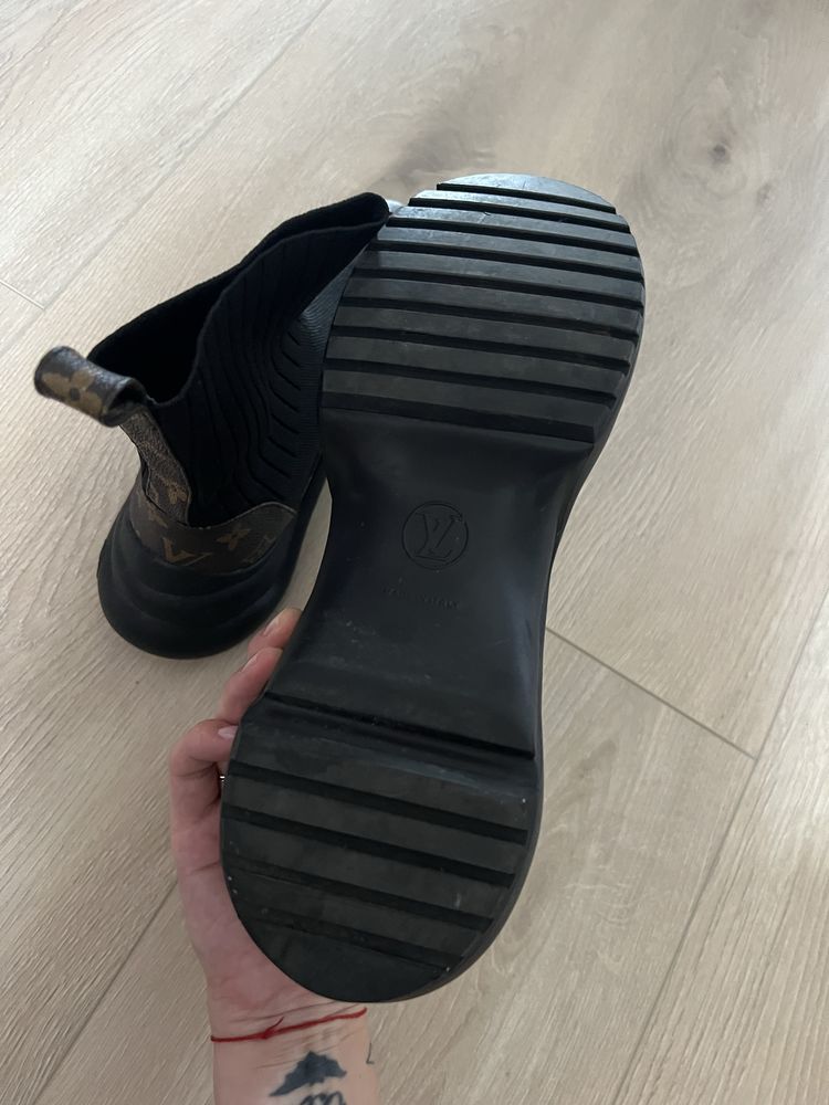 Buty Louis Vuitton Archlight skarpetki black czarne