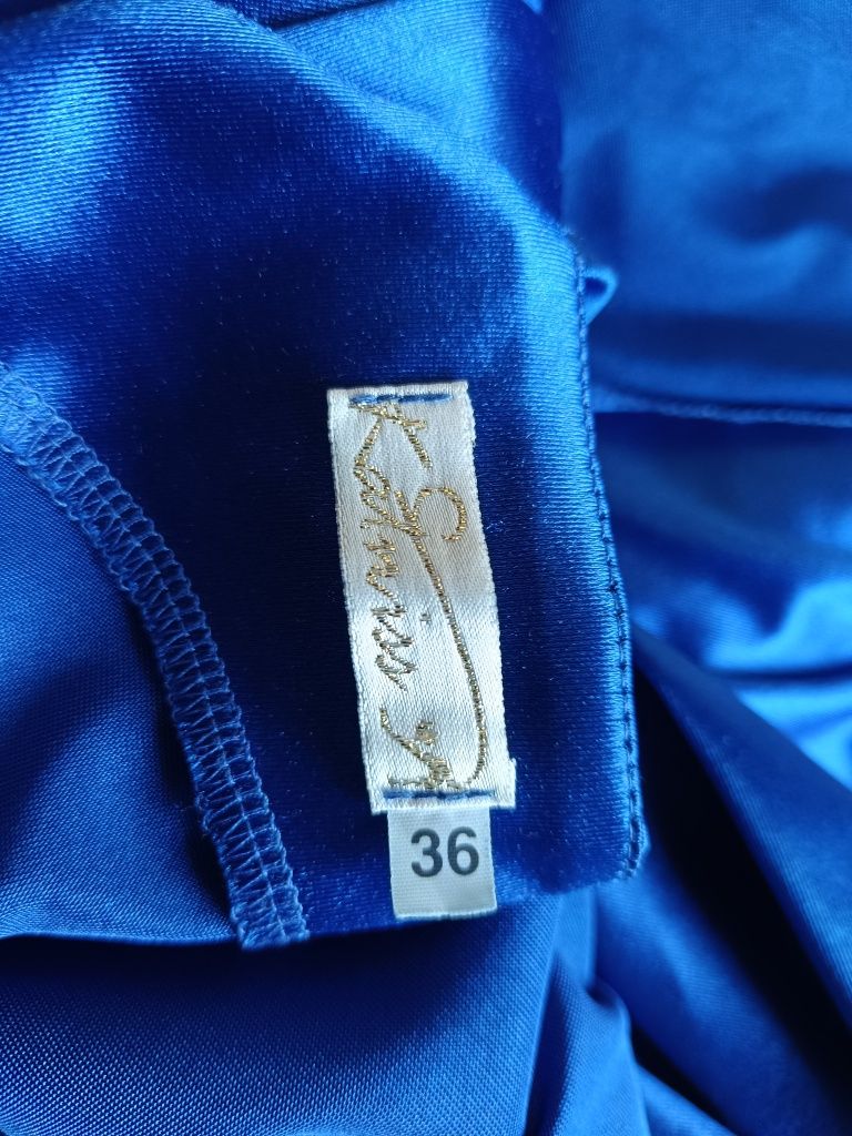 Elegancka, długa sukienka na wesele rozmiar 36
