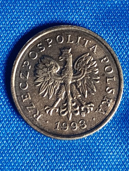 Moneta 5 groszy 1993 obiegowa unikat