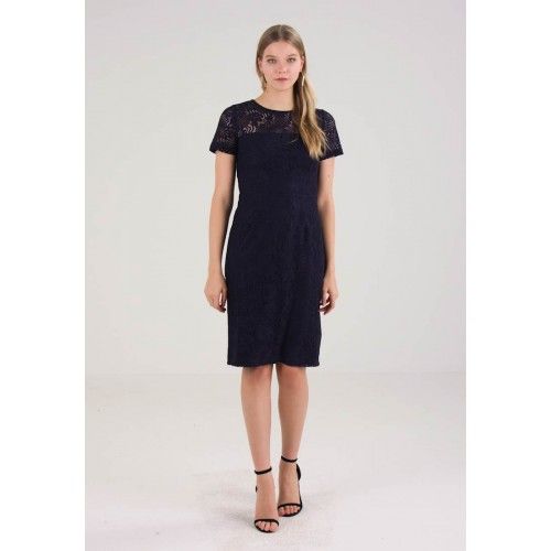 Granatowa ołowkowa koronkowa sukienka Dorothy Perkins, rozmiar 34
