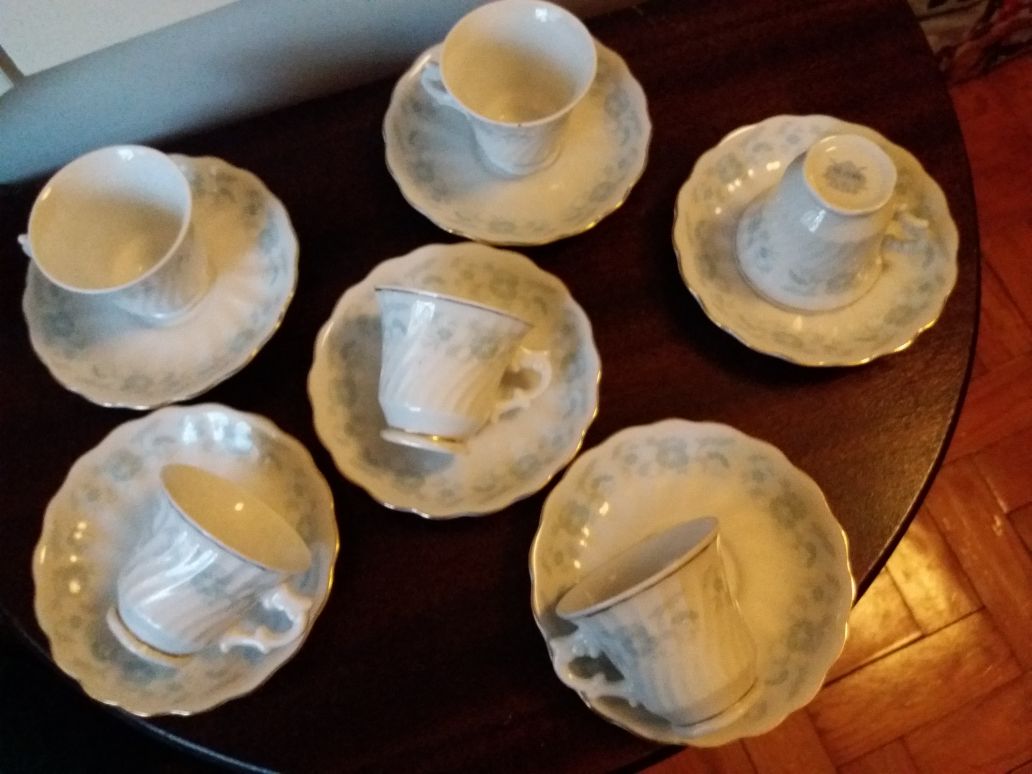 6 chãvenas de café Porcelana da China