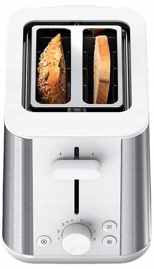 Elegancki nowoczesny toster opiekacz Braun HT 1510 srebrny/szary 900 W