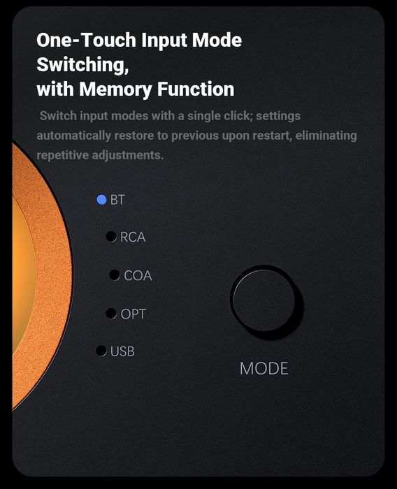 Fosi Audio MC351 2.1 Канальный Интегрированный Усилитель/ЦАП/Bluetooth