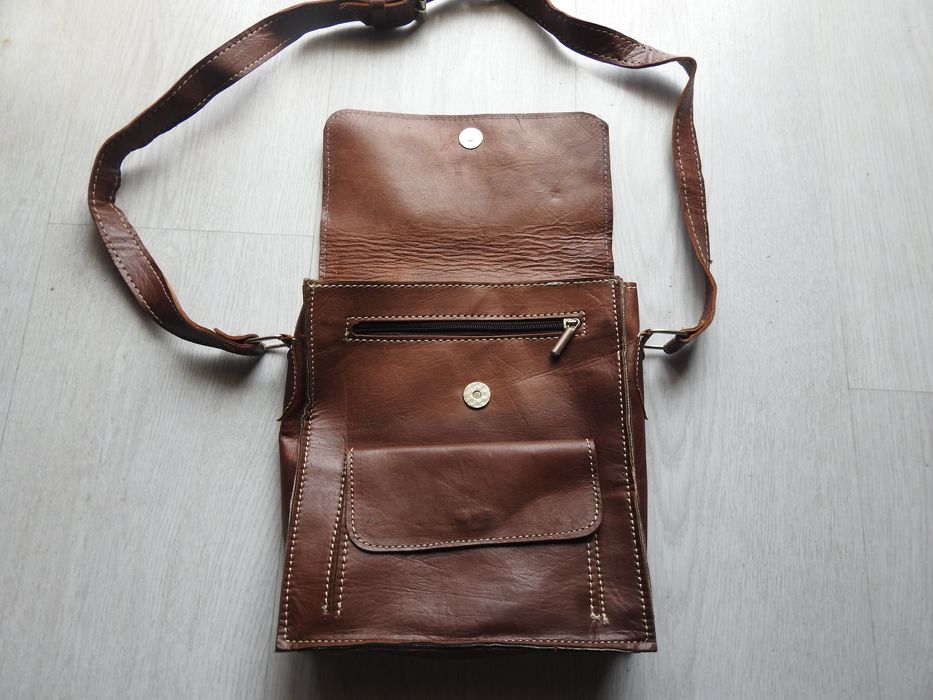 Bolsa Mala Tiracolo Homem Pele genuina