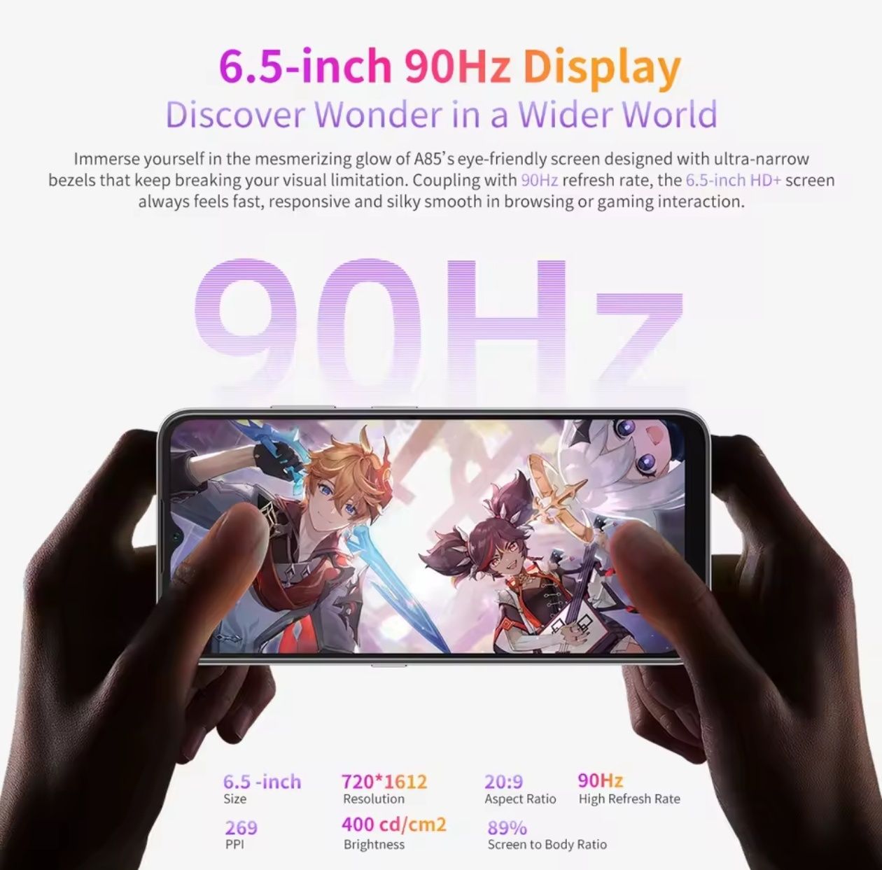 Blackview A85 8/128Gb / 8 ядер / IPS 6.5" 90Hz / 50mp / NFC