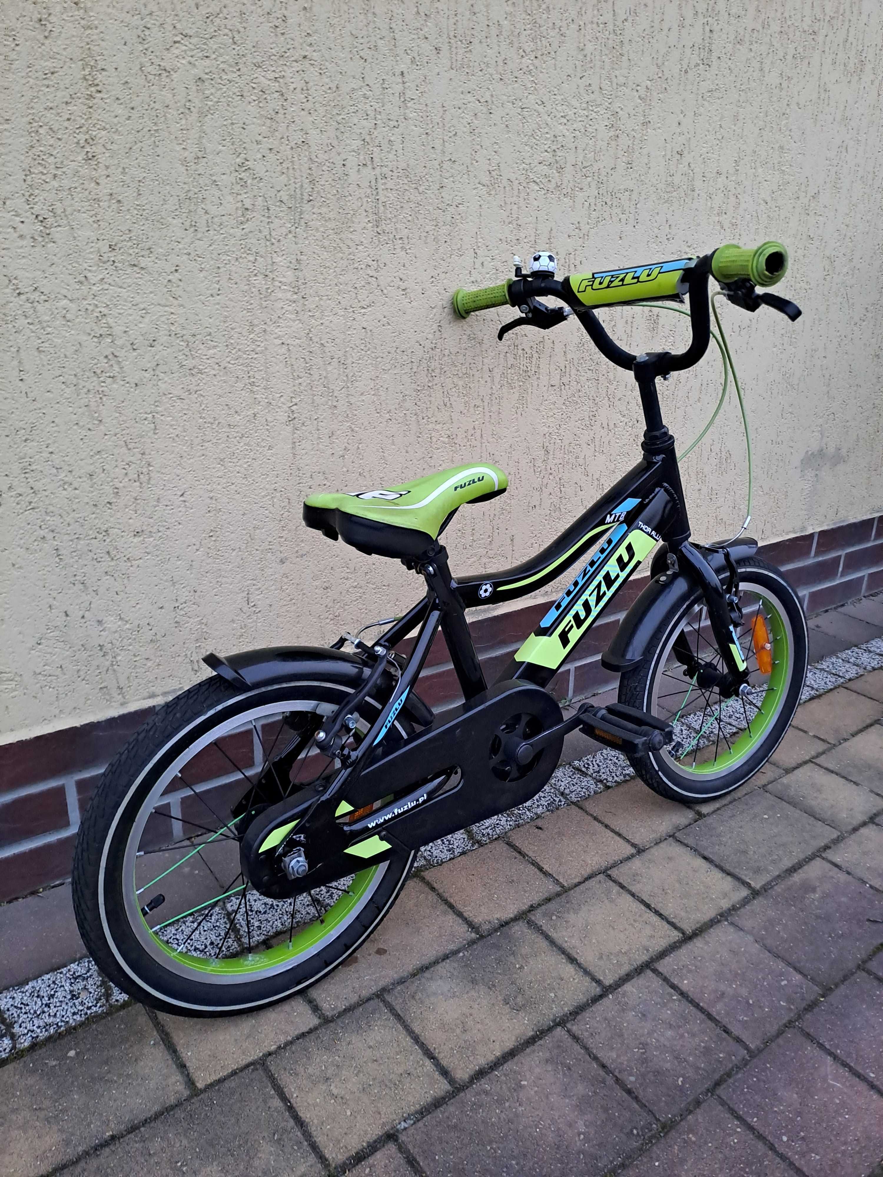 BMX, rower dziecięcy 16" ALU Fuzlu Thor+boczne kółka
