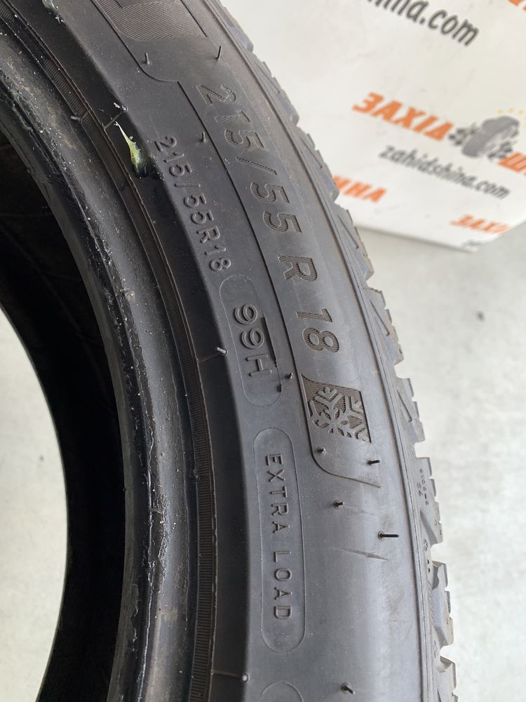 (2шт) 215/55R18 Michelin X-Ice Snow (6мм 2021рік) зимові шини