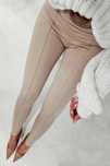 Legginsy modelujące - beż, rozmiar S
