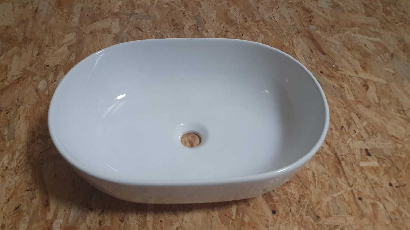Cersanit Moduo umywalka 50x35,5 cm nablatowa owalna biała K116-049