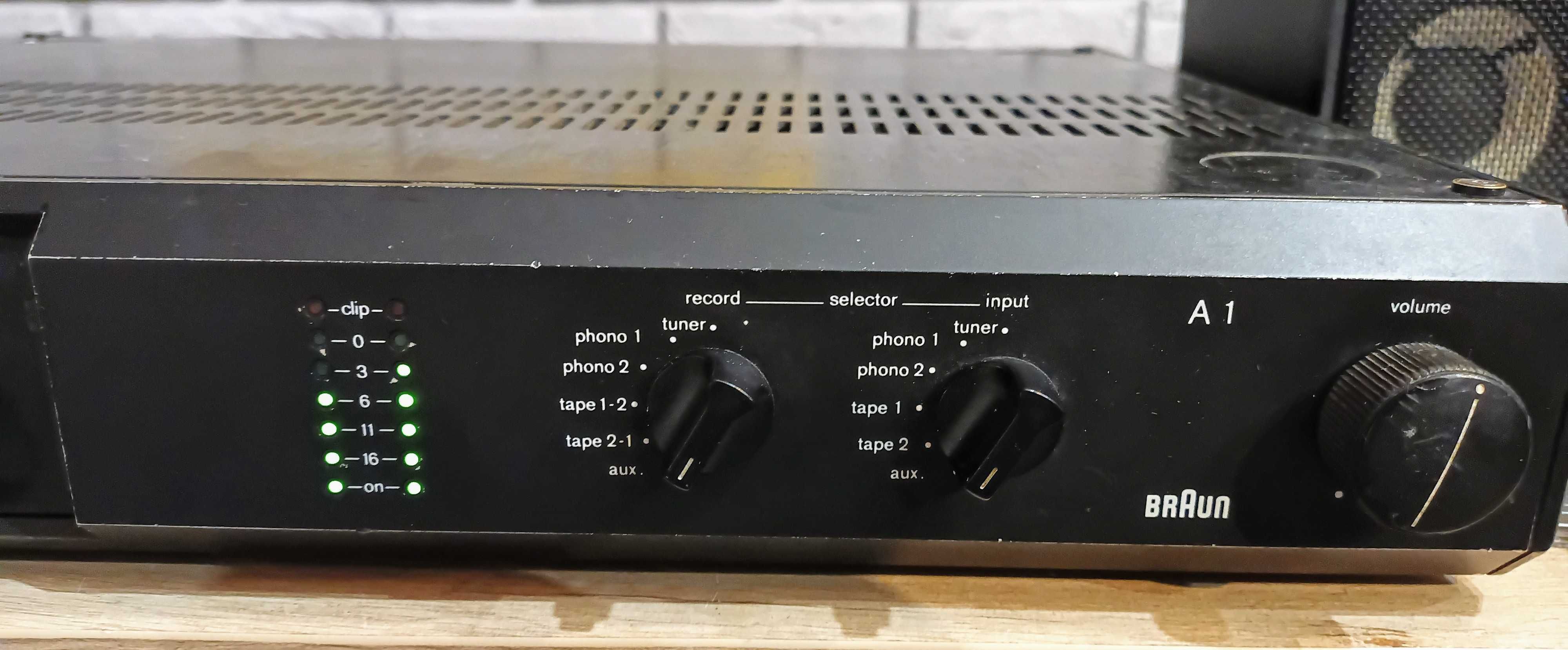 Wzmacniacz Braun A1 Atelier + tuner T1 sprawne technicznie, stan dobry