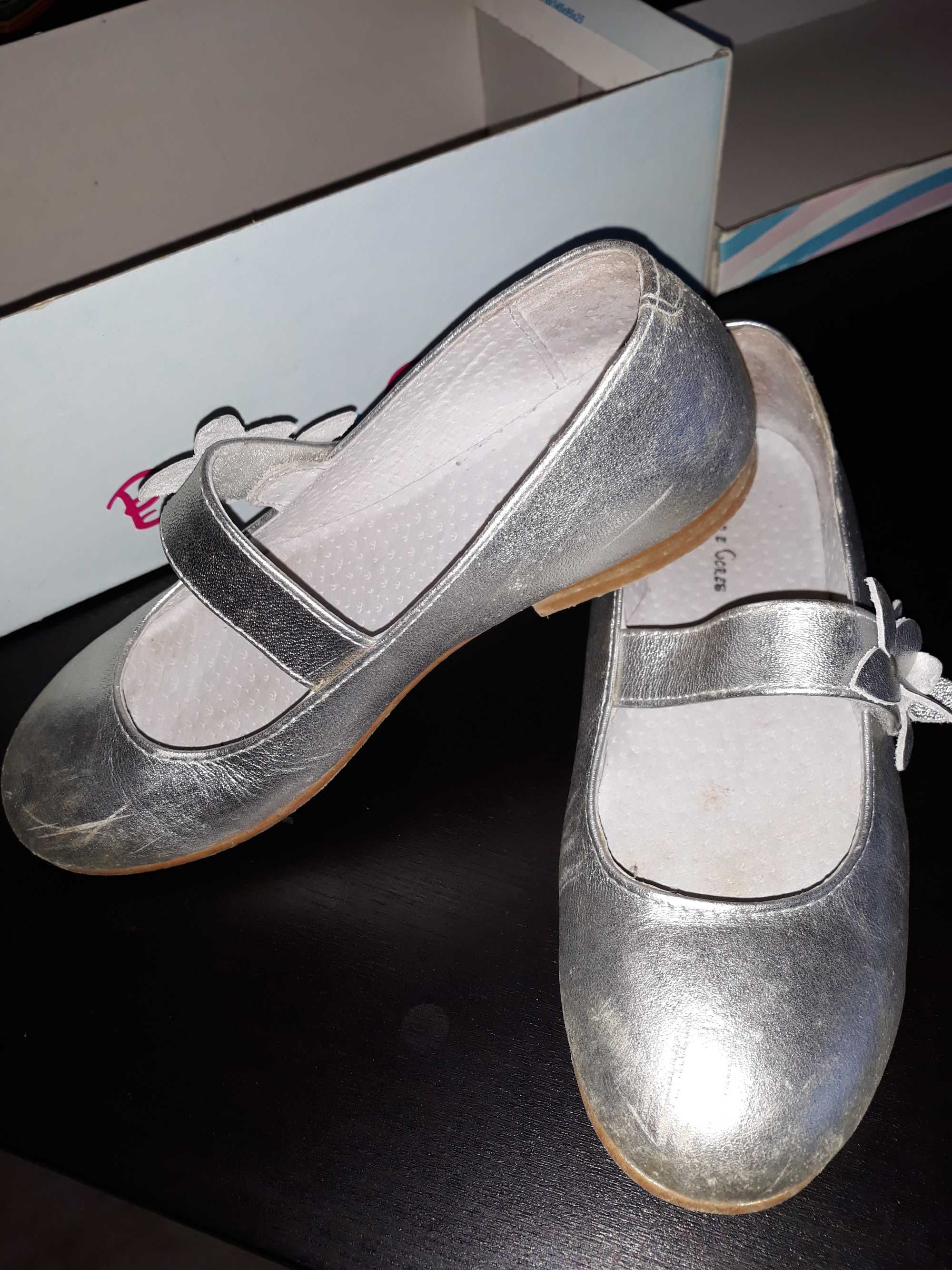Sapatos menina cerimónia,  prateados, n°31