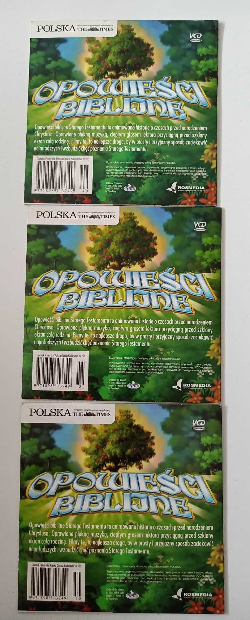 Opowieści Biblijne zestaw 3 płyt VCD