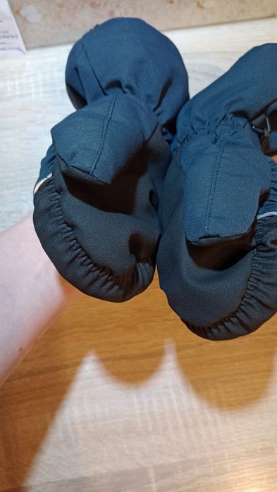 Śliczne rękawiczki zimowe wełniane, Wełna Wool Reflex 128/140