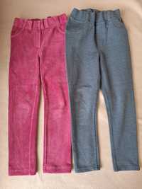 Spodnie sztruksy i bawełniane H&M 104/110