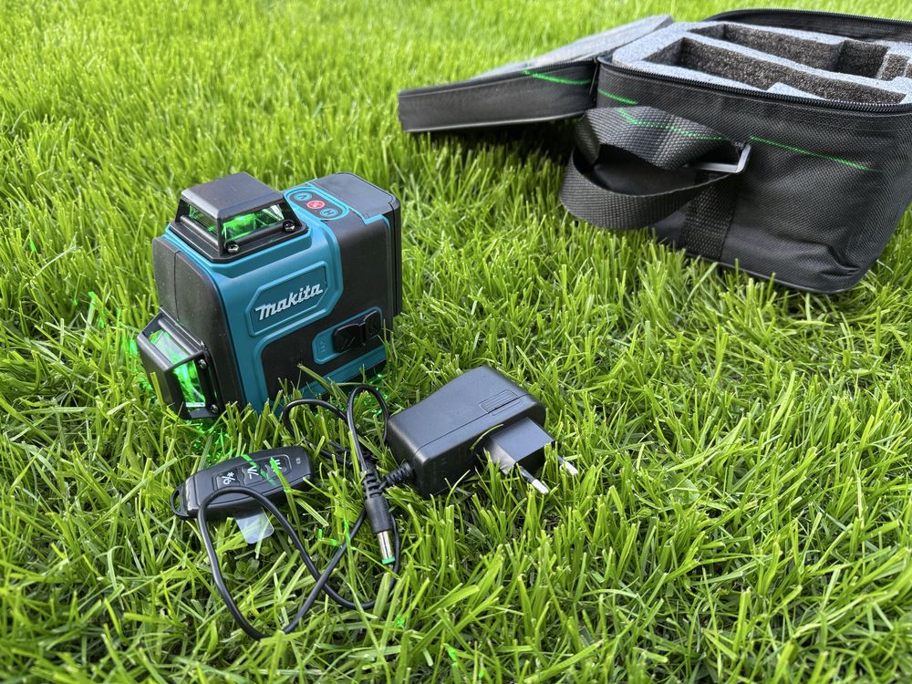 Laser 360 krzyżowy ZIELONY makita Nowy PION POZIOM pilot niwelator