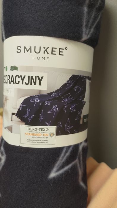 Koc dekoracyjny polarowy