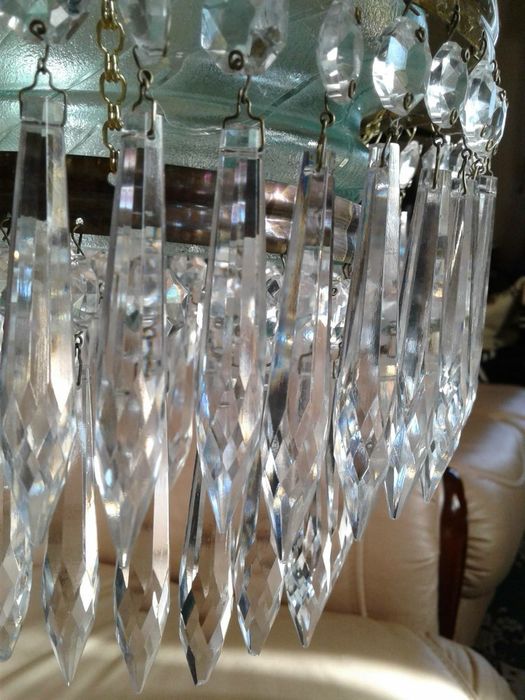 Люстра хрустальная Чехия без деффектов чистая