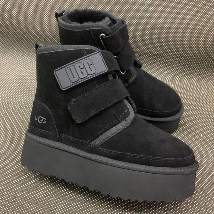 Оригінальні уггі платформа челсі UGG Neumel Platform Camel black