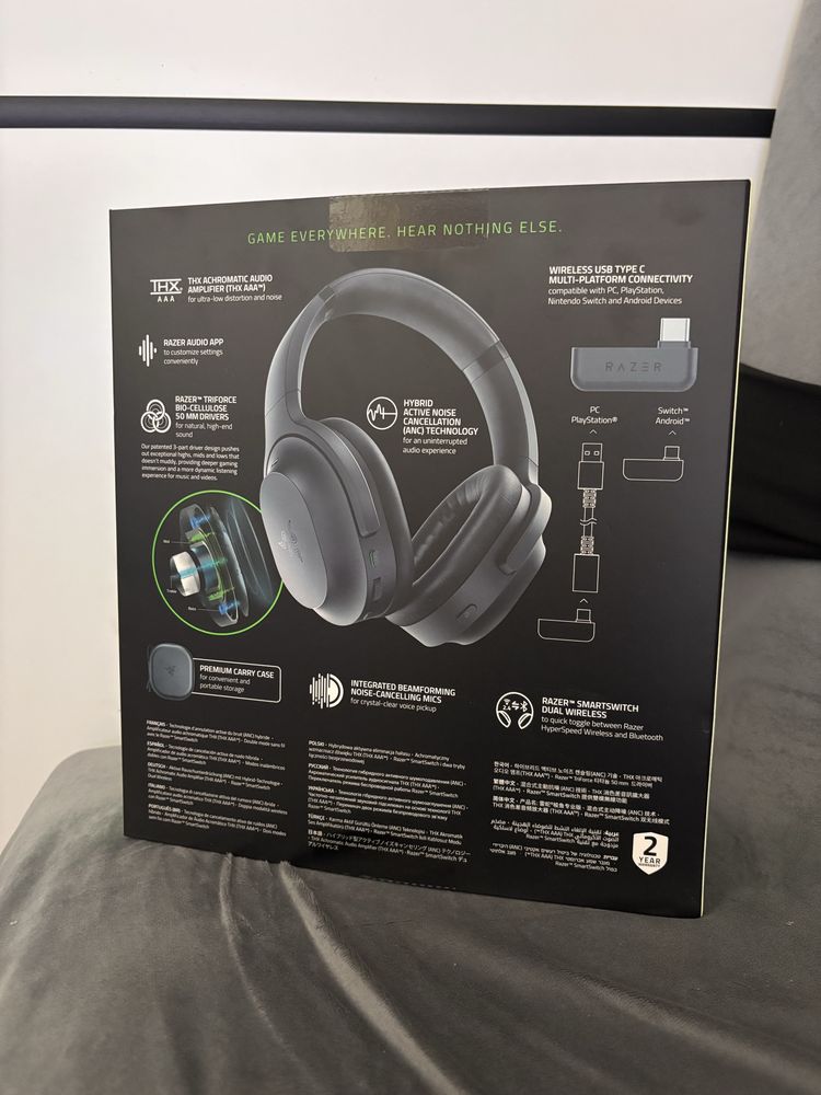 Nowe sluchawki bezprzewodowe razer barracuda pro