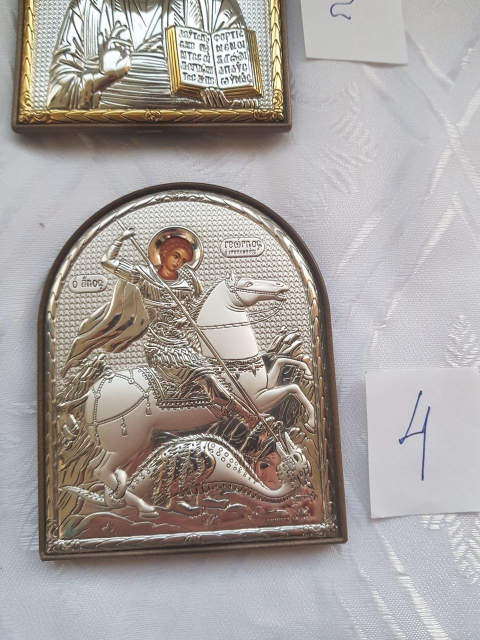 Иконка греческая серебро