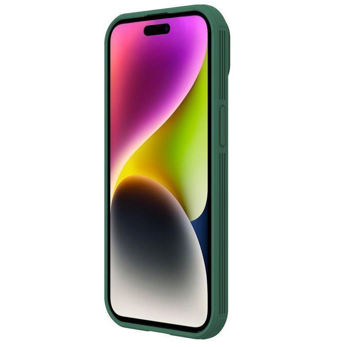 Pancerne Etui Nillkin Camshield Pro do iPhone 15 - Zielone