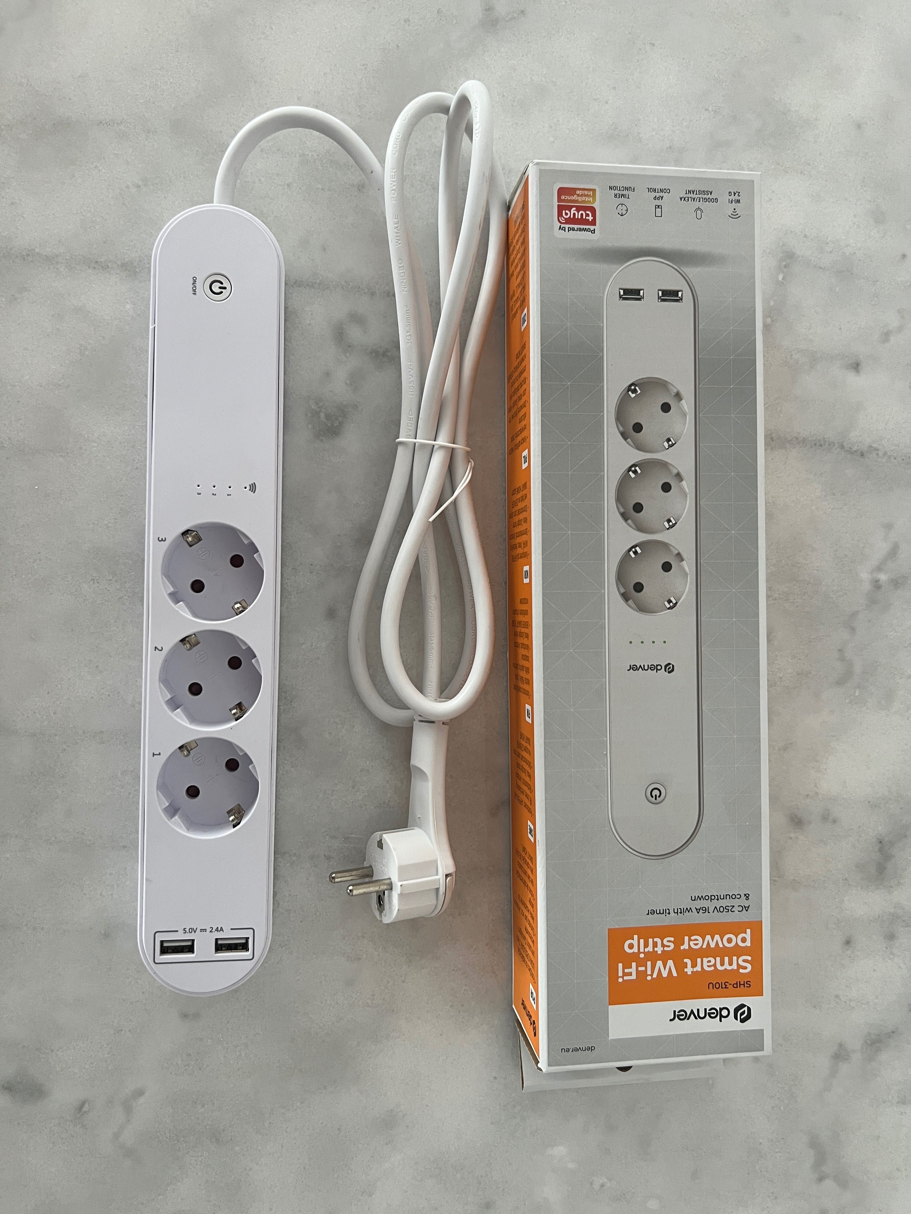 SMART TUYA  przedłużacz listwa zasilająca 1.5m Denver SHP-310U