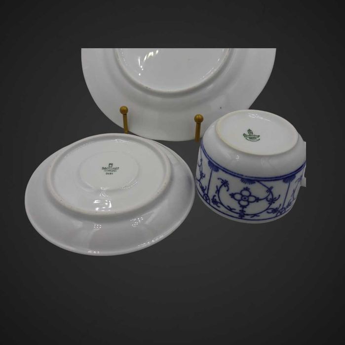 Trio porcelanowe INDISCH BLAU SŁOMKOWY b4/122259
