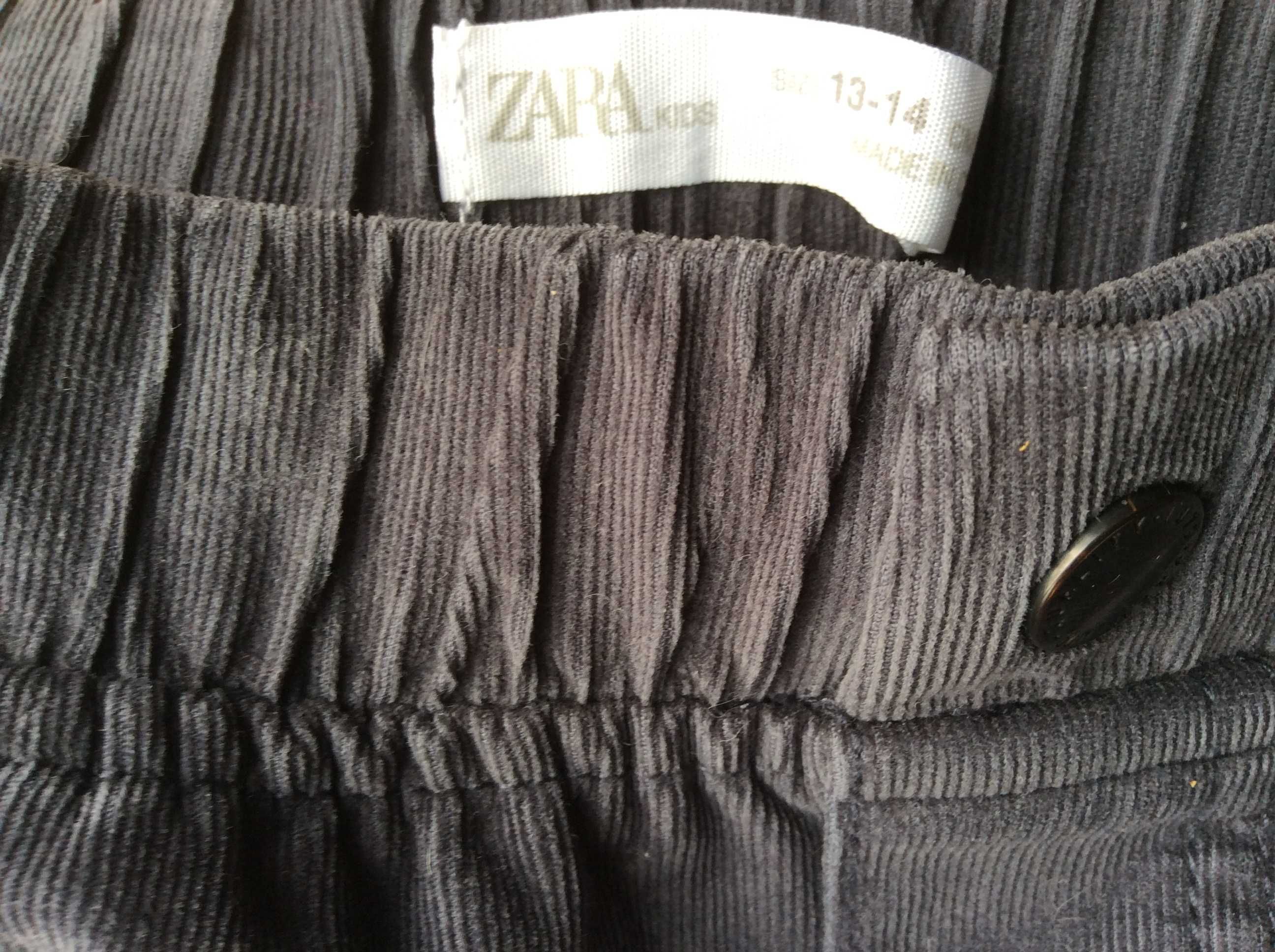 Spodnie sztruksowe Zara Kids 164 stan idealny