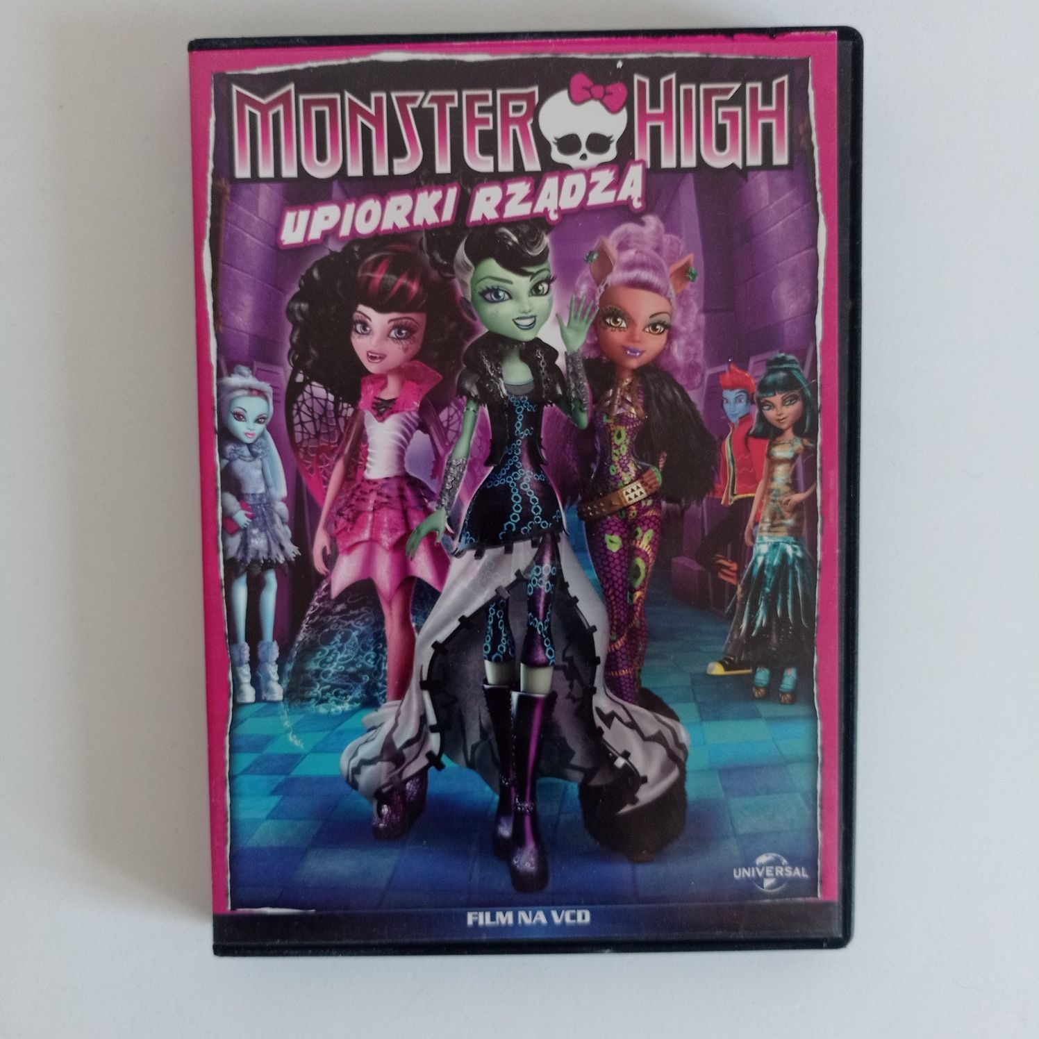 Monster High Super zestaw, 2 płyty z bajkami DVD, książka+ okulary