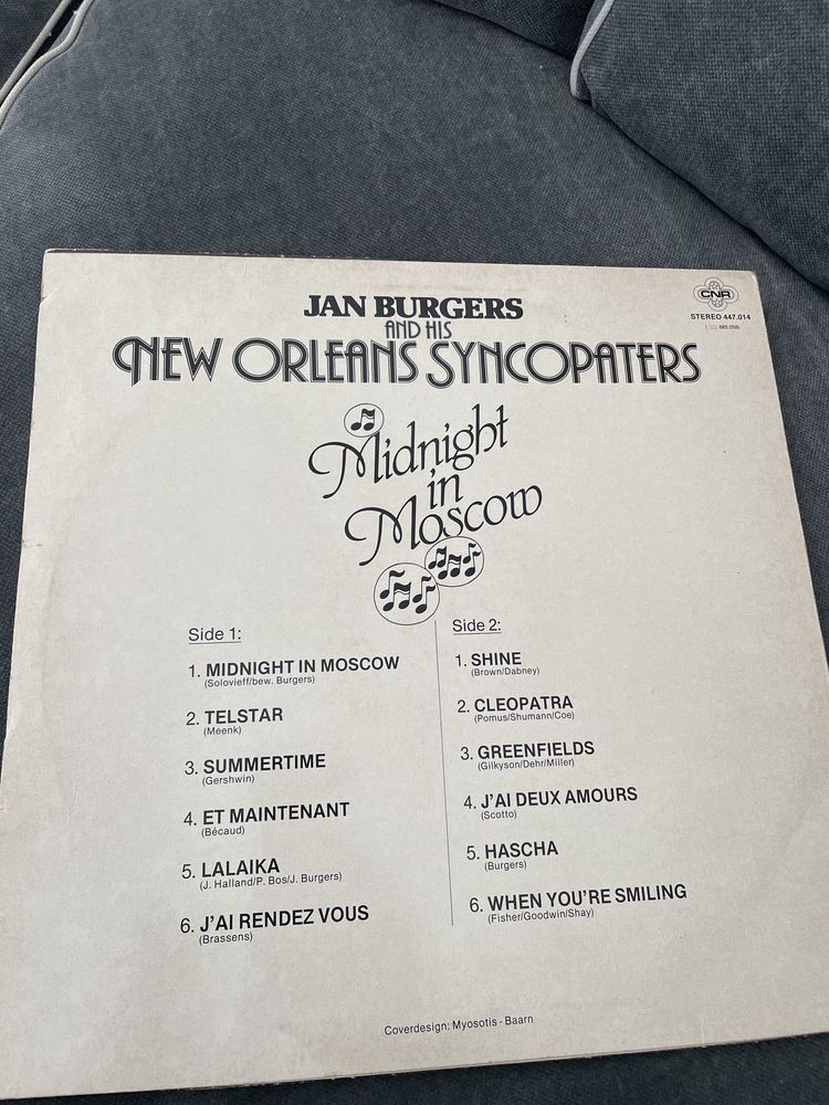 winylowa Midnight In Moscow Jan Burgers & new Orleans Syncopaters