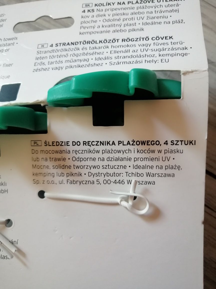 Śledzie do ręcznika plażowego *