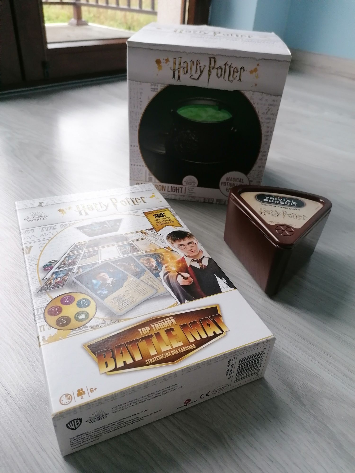 HARRY POTTER lamka nocna Kociołek Led na USB +2xgry