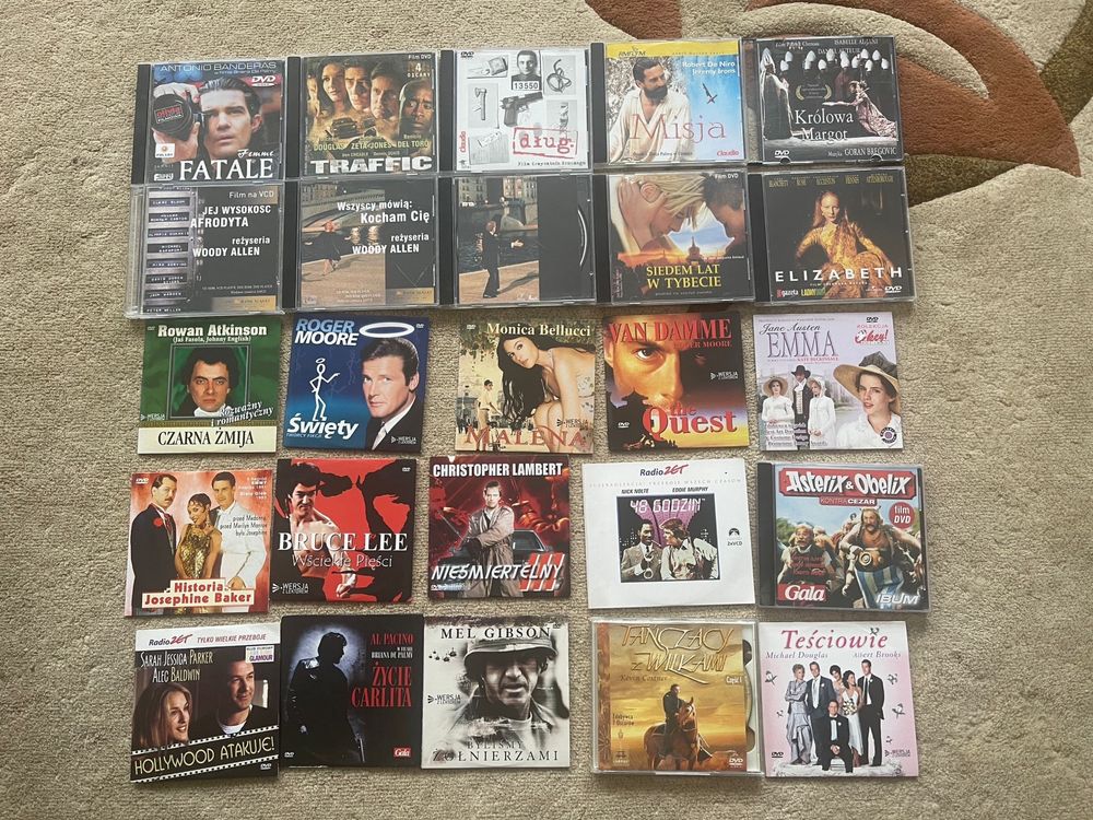 64 filmy DVD i Video CD