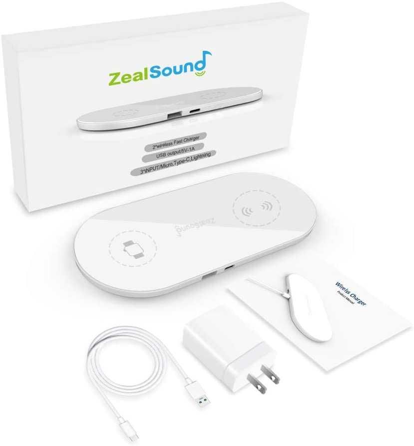 Беспроводное зарядное устройство, ZealSound 10W Fast Qi Wireless