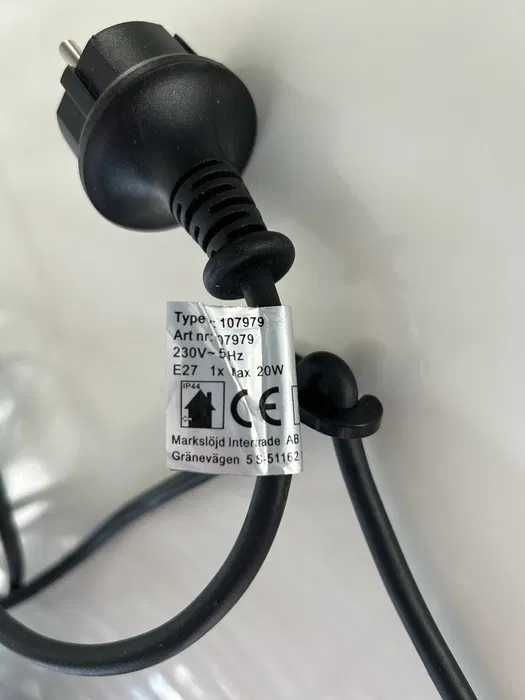 Sage, kula 50 cm. Taras, lampa.