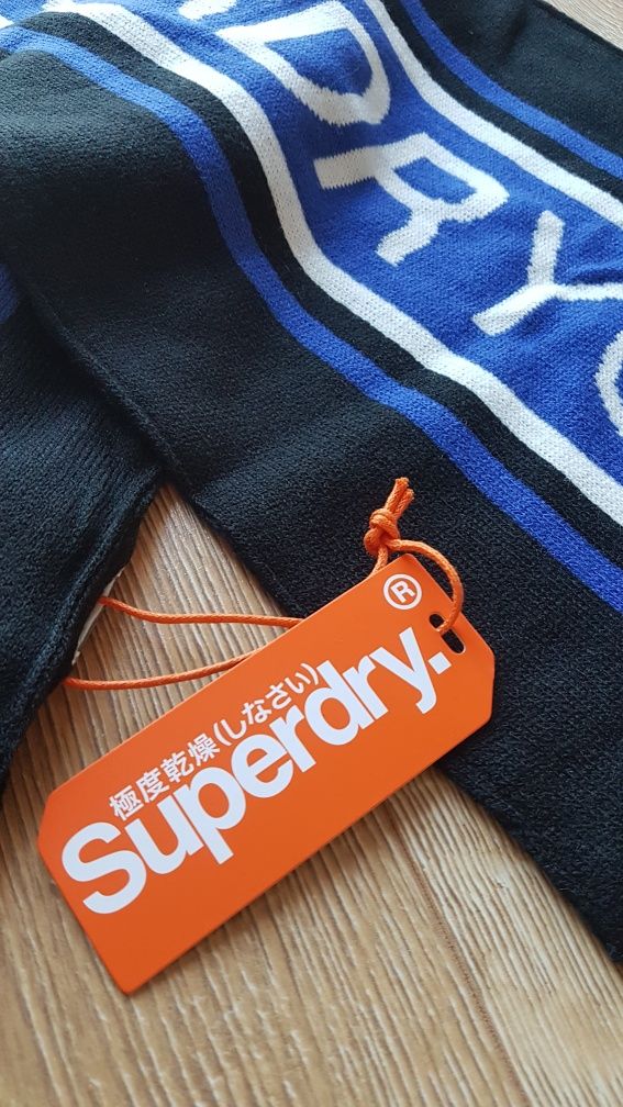 Szal Superdry Oslo szalik męski nowy