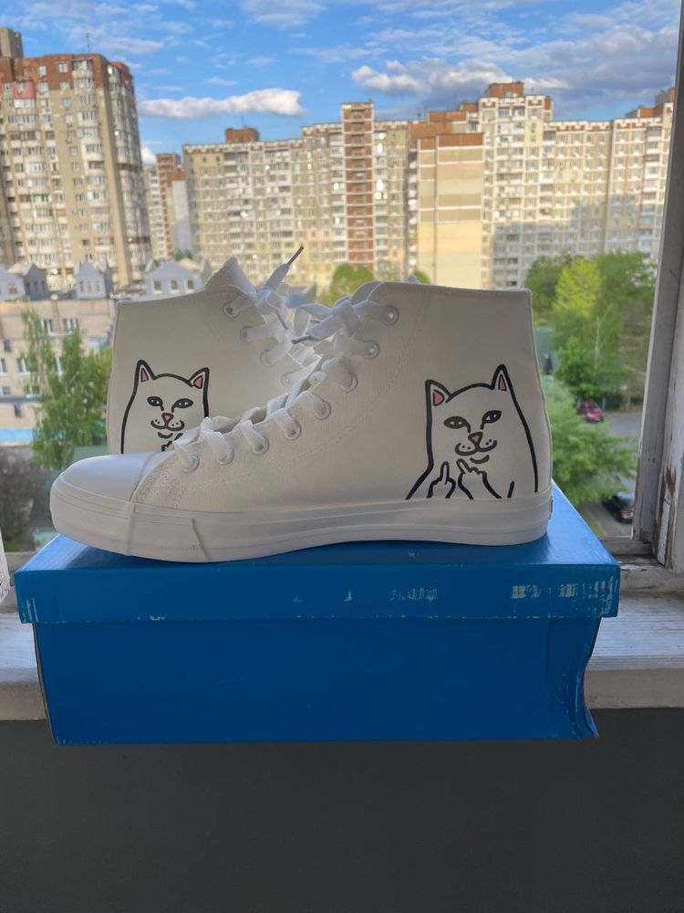 Кеди Ripndip nermal cat shoes white оригінал