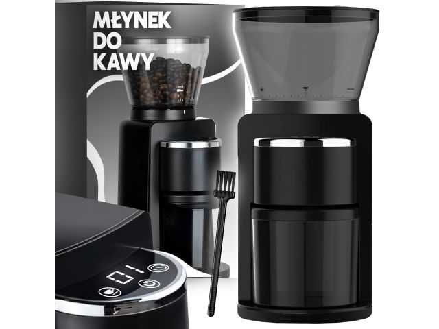 Elektryczny Młynek Do Kawy Żarnowy 180w Automatyczny + 52 Poziomy