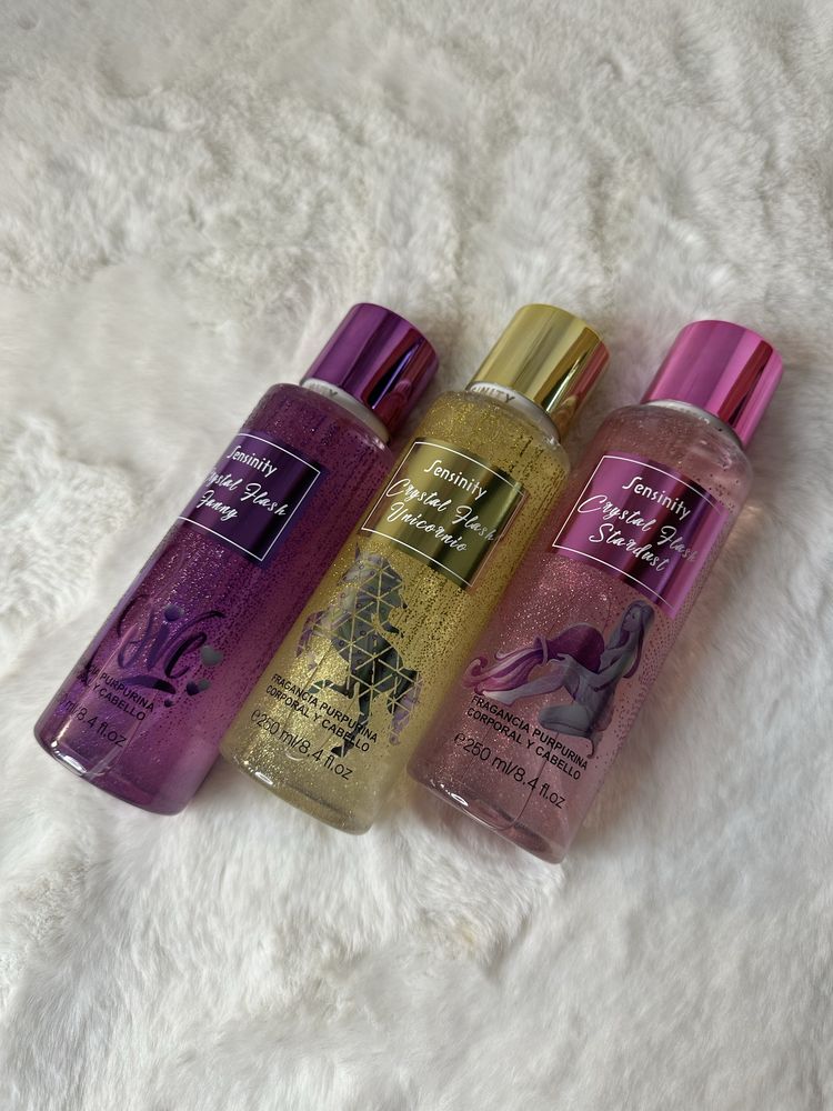 Body Splash com brilho