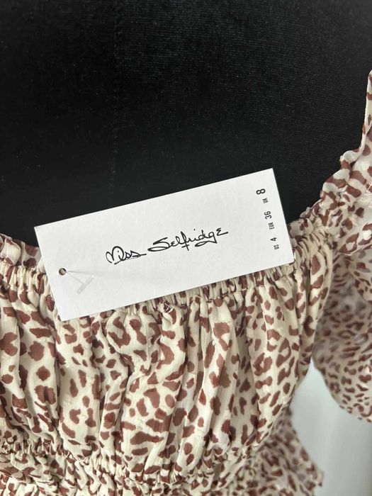 Sukienka w Panterkę – Romantyczny Styl Boho - Miss Selfridge - S/36
