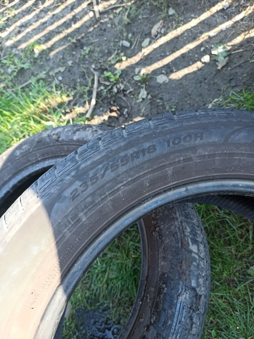 2 opony letnie Hankook 235/55 18, 5,8mm.