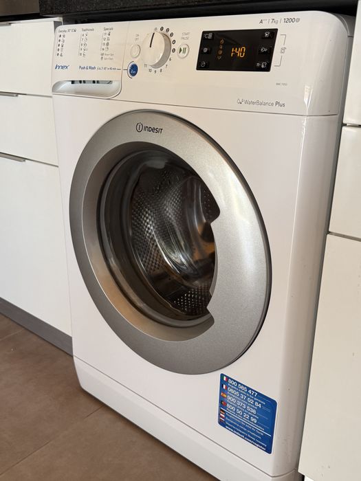 Maquina lavar roupa Indesite A+++ 7kg 1200 rpm