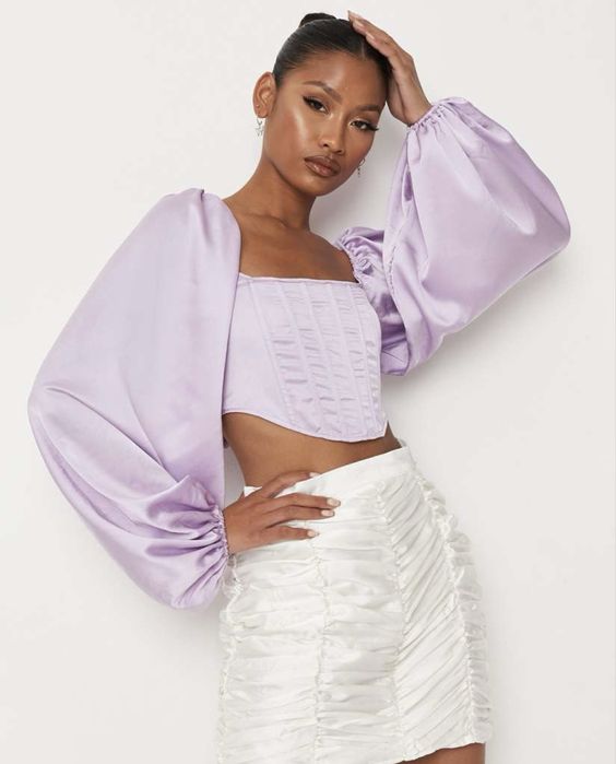 Новий кроп топ блуза корсет блузка missguided plt